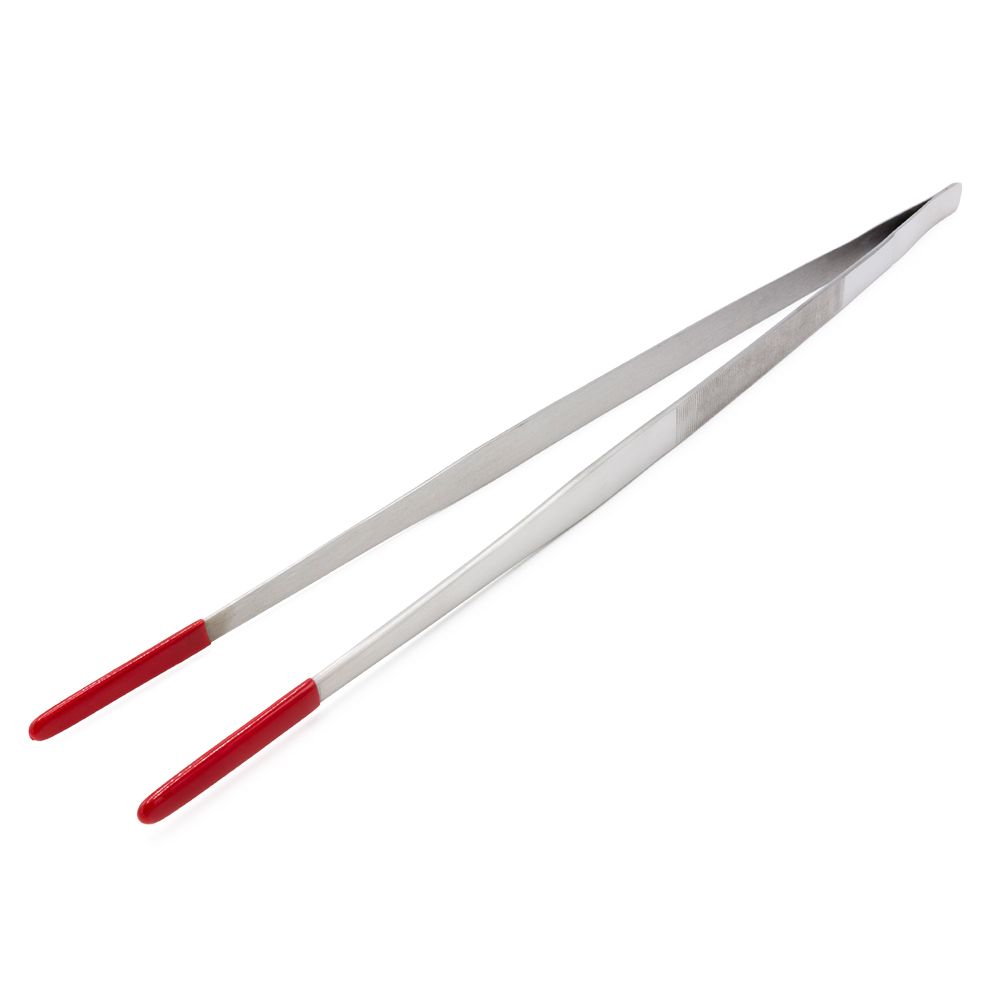 Edelstahl Futterpinzetten - Gerade - mit Gummierung