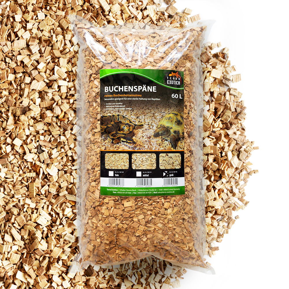 Buchenspäne - 60 Liter - Grob